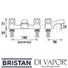 Bristan Club Bath Filler Tap Dimensions